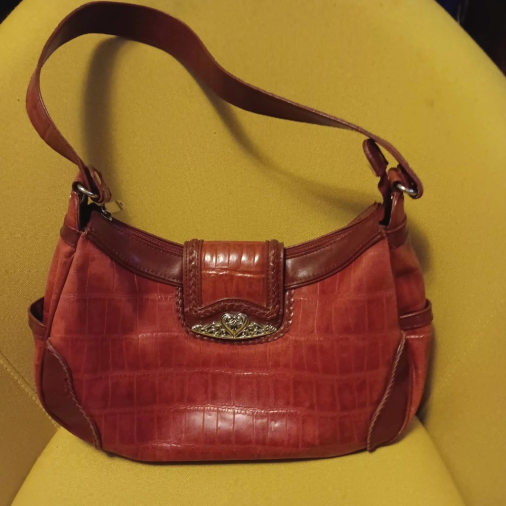 MC Brick Red Leather Purse